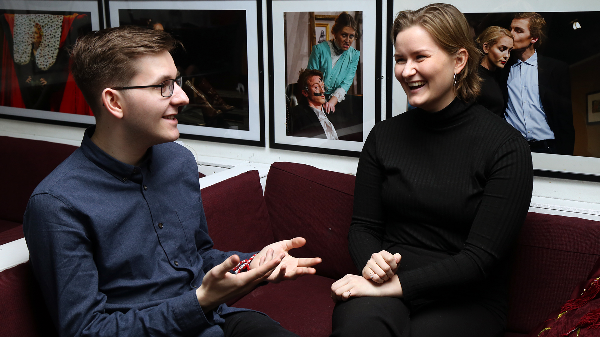 Lærerstudentene Mathias Karlsen og Elin Rasch Sneve skulle gjerne hatt mer seksualundervisning på studiet. Foto: Kjersti Havdal