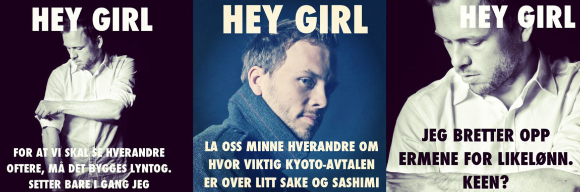 HeyGirl med Audun Lysbakken. FOTO: Johanna Stiring. Edits hentet fra @heygirlaudunlysbakken