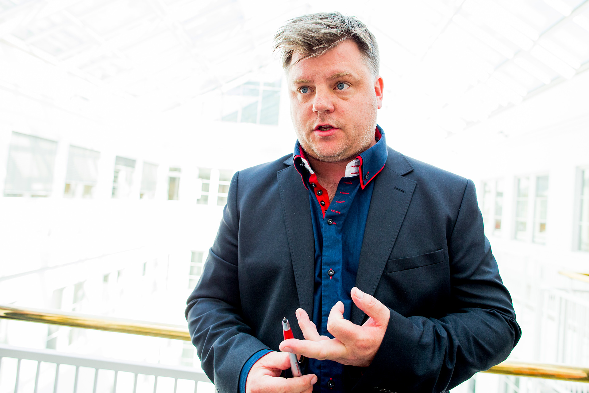 NRK bruker fortsatt altfor mange midlertidig ansatte, mener Richard Aune i statskanalens fagforening. Foto: Vegard Wivestad Grøtt, NTB Scanpix