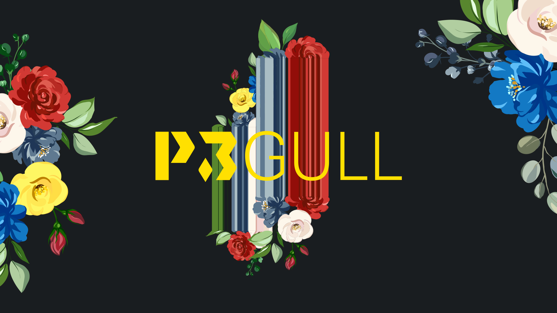 P3 Gull 2020 - logo med sort bakgrunn