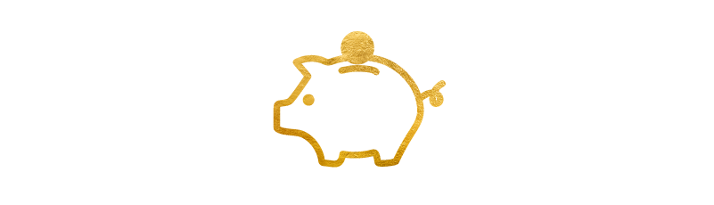 Illustrasjon av en pengegris med en mynt