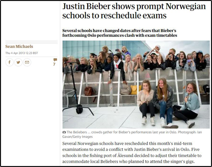 Et screenshot fra en The Guardian-artikkel fra 2013.