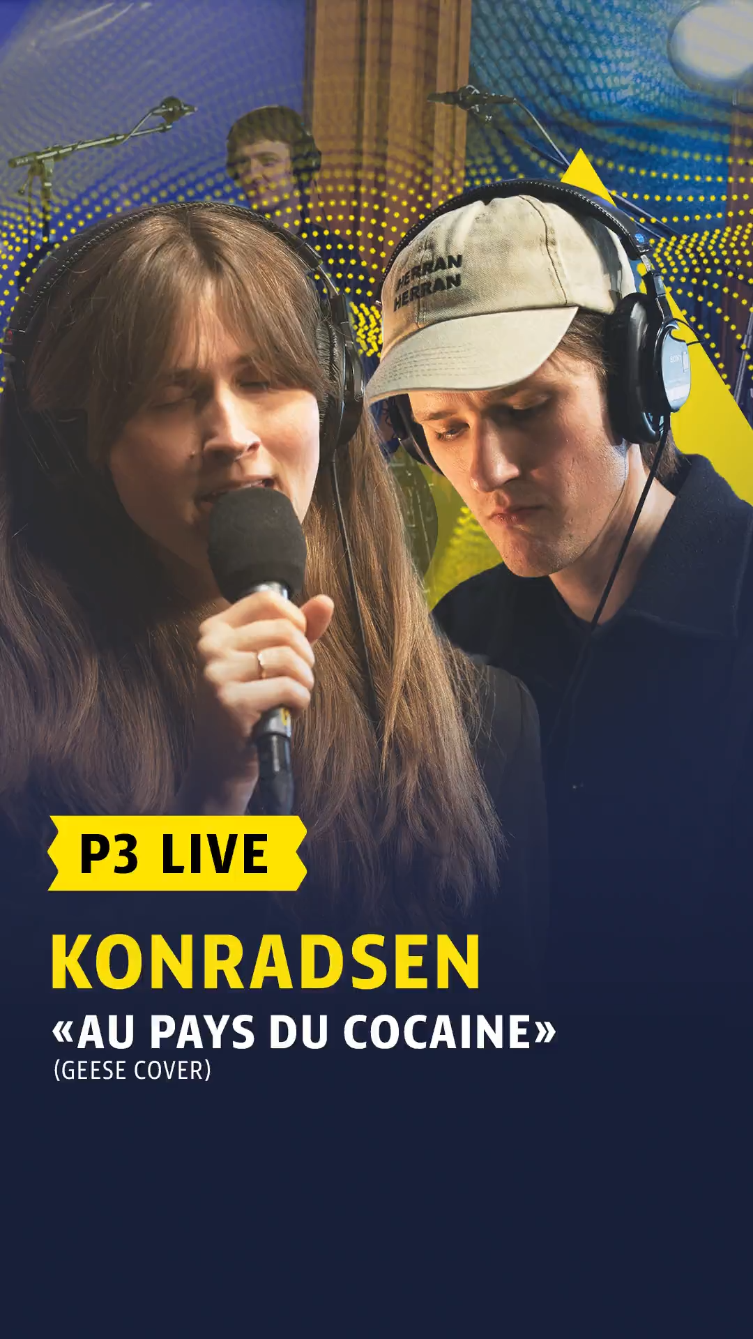 Link i bio: Konradsen på P3 Live gjør «Au pays du Cocaine» av Geese